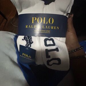 Polo Ralph Lauren White Socks